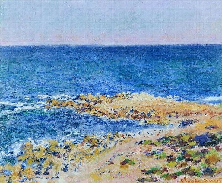 O "Big Blue" em Antibes W1182 - Claude Monet