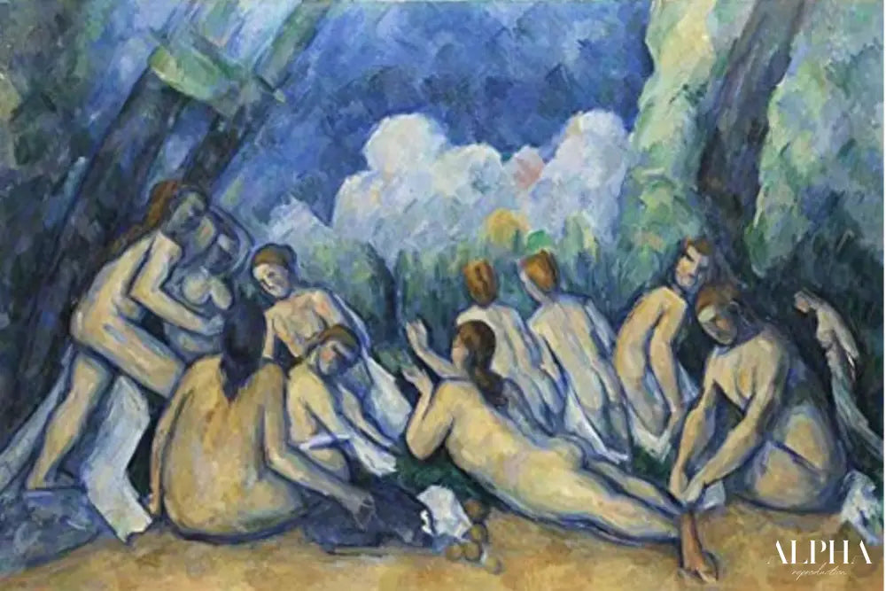 Grandes baigneuses - Paul Cézanne - Reproductions de tableaux et peintures haut de gamme