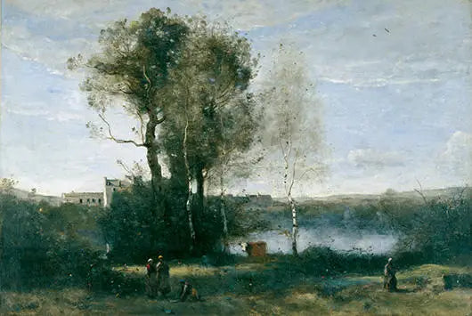 Grandes terras agrícolas - Jean-Baptiste Camille Corot