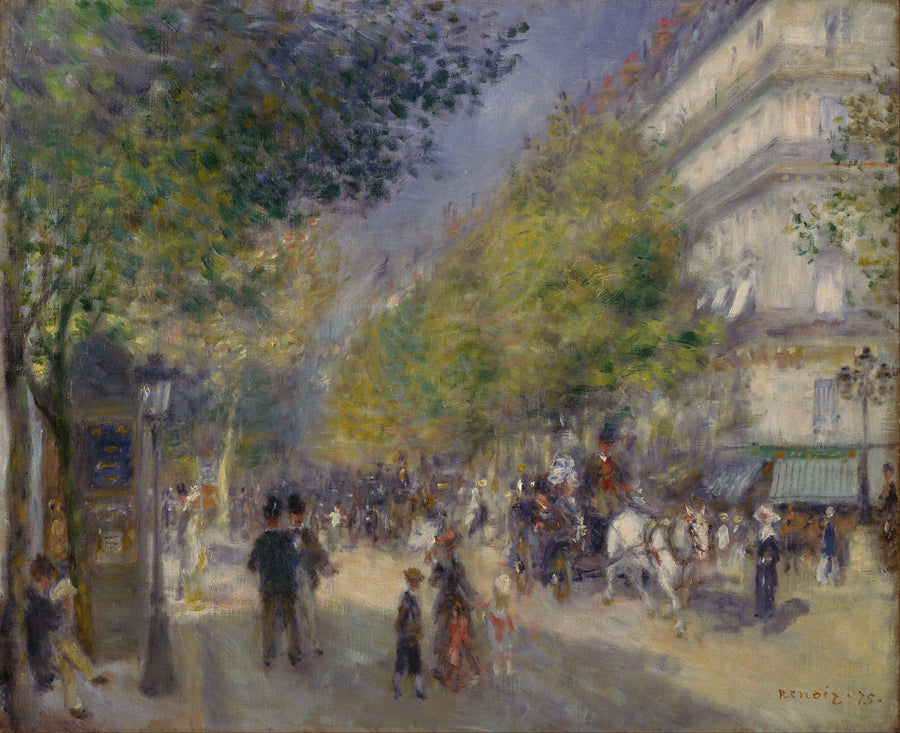 Os Grandes Boulevards - Pierre-Auguste Renoir