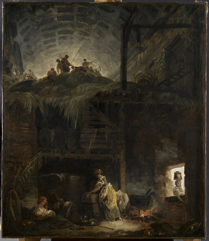 O Celeiro - Hubert Robert
