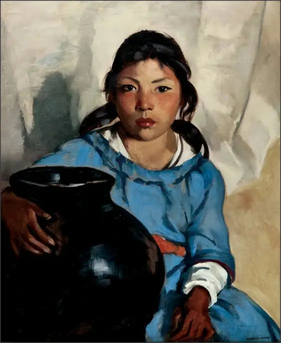 Gregorita com a Santa Clara Bowl - Robert Henri