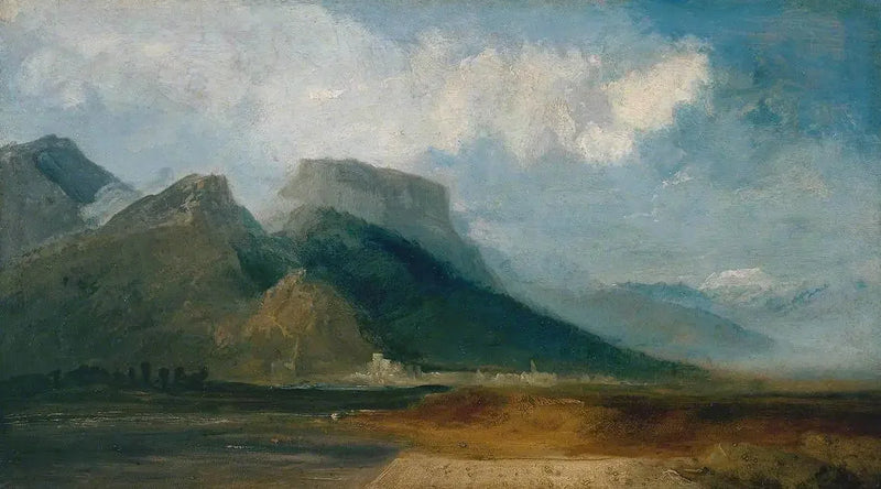 Grenoble Vista do Rio Drac com o Mont Blanc ao Fundo - J. M. W. Turner