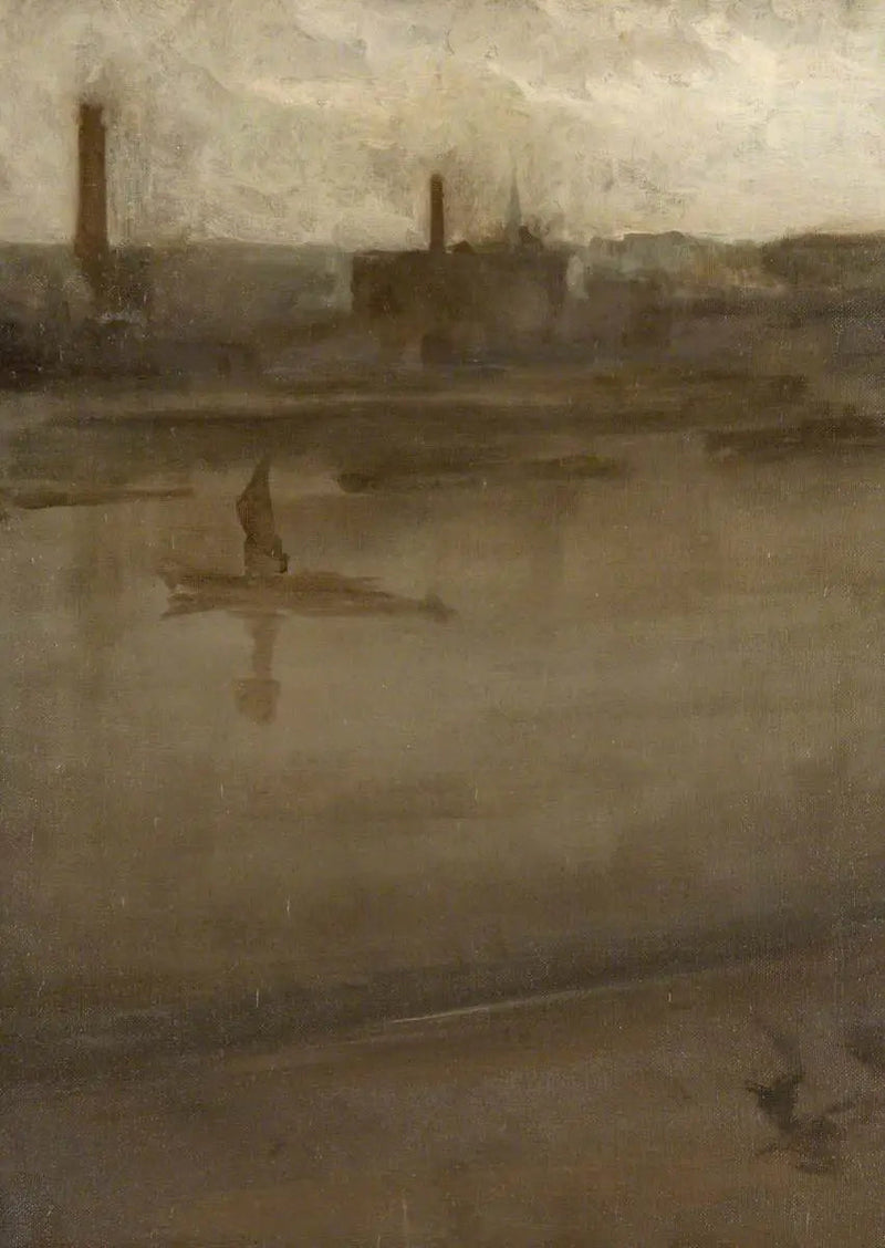 Cinza e prata: o Tâmisa - James Abbott McNeill Whistler