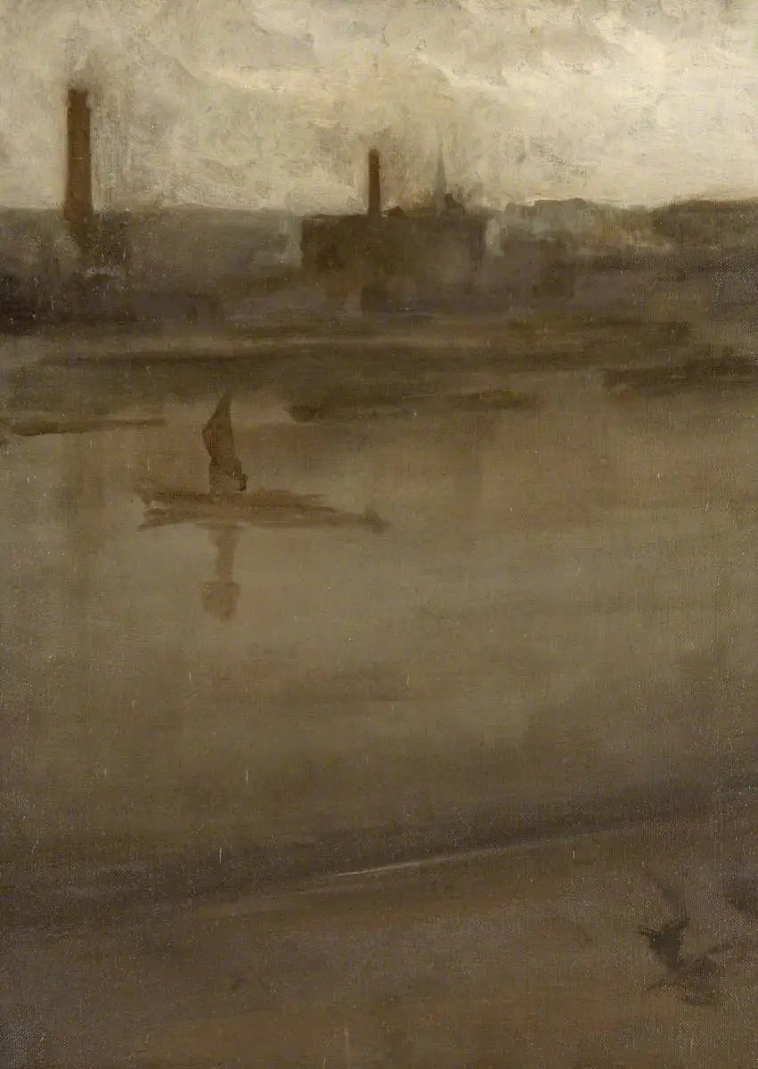 Cinza e prata: o Tâmisa - James Abbott McNeill Whistler