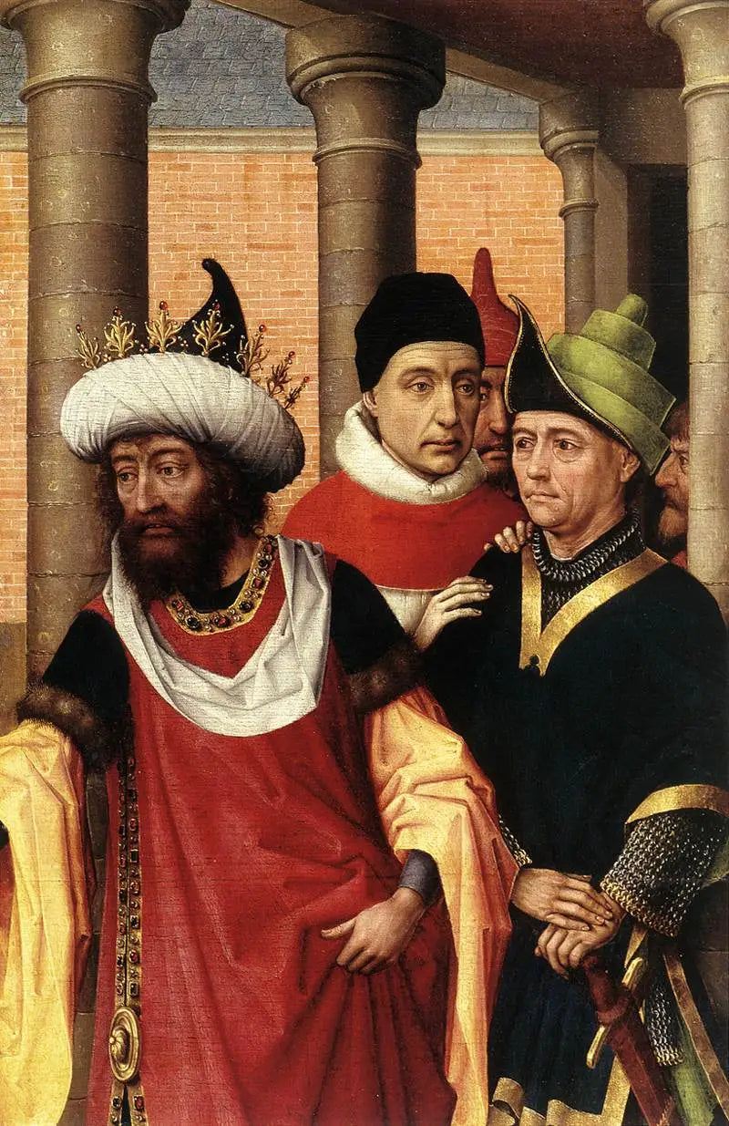 Grupo de homens (fragmento) - Rogier van der Weyden