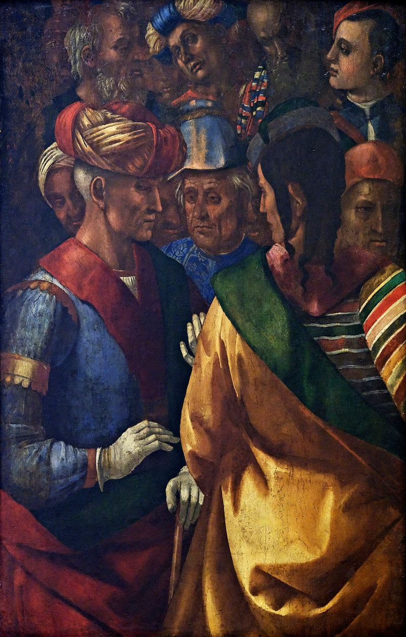 Grupo de quinze personagens - Luca Signorelli
