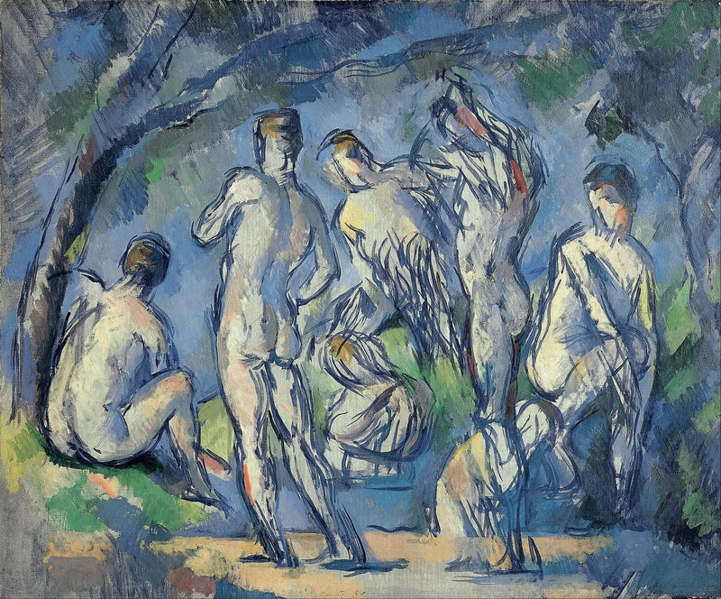 Grupo de sete banhistas - Paul Cézanne