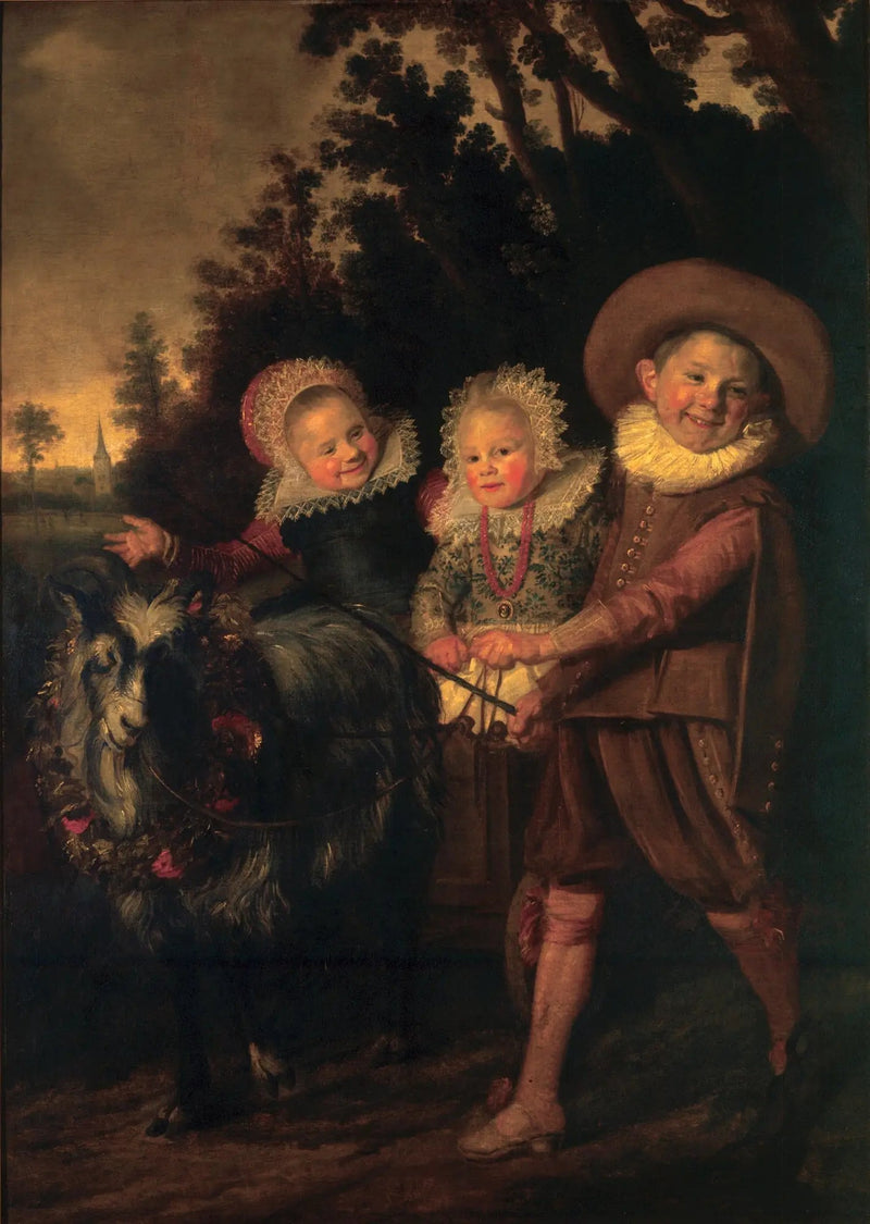 Grupo de três crianças (fragmento) - Frans Hals