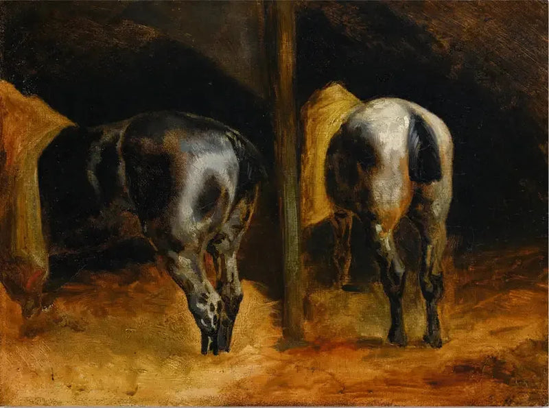 Grupos de cavalos - Théodore Géricault