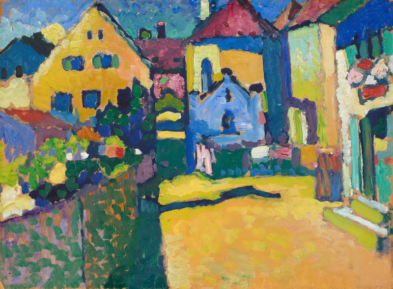 Grungasse em Murnau - Vassily Kandinsky