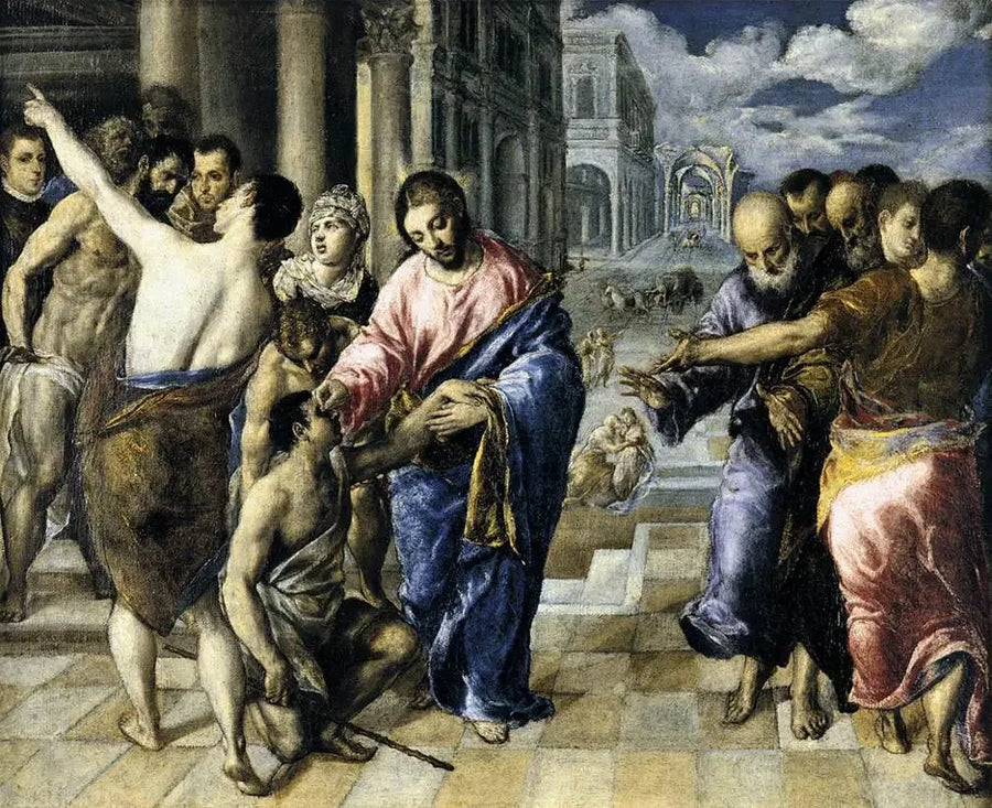 Cura do cego de nascença - El Greco