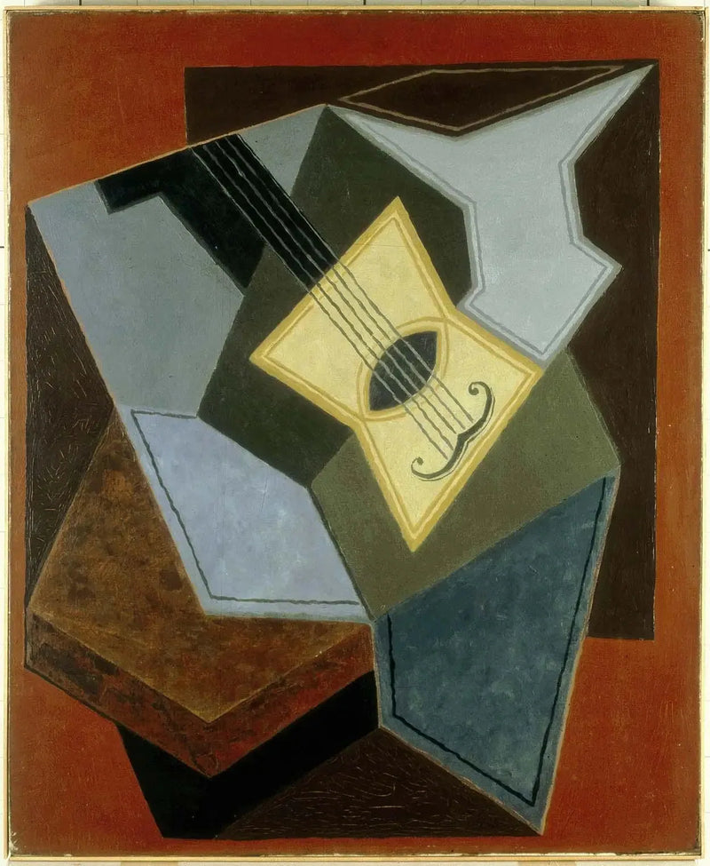 Guitarra e tigela de frutas - Juan Gris