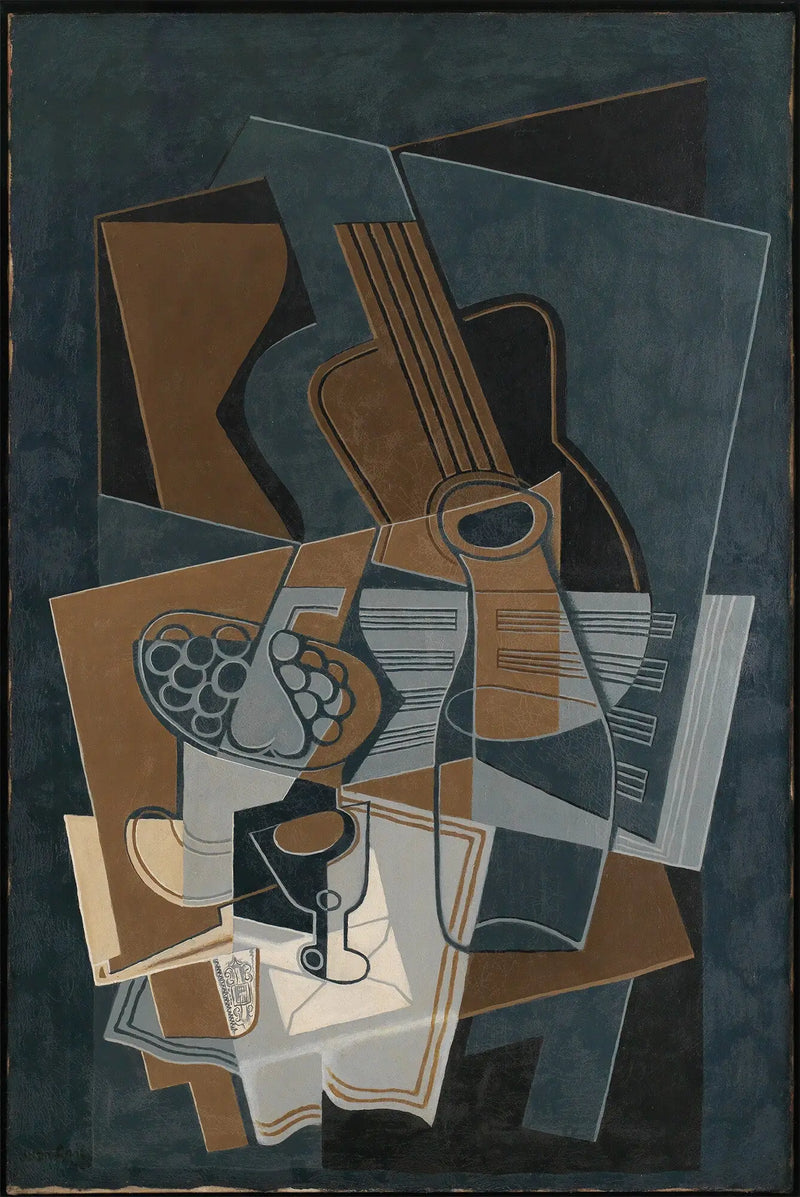 Guitarra e frasco - Juan Gris