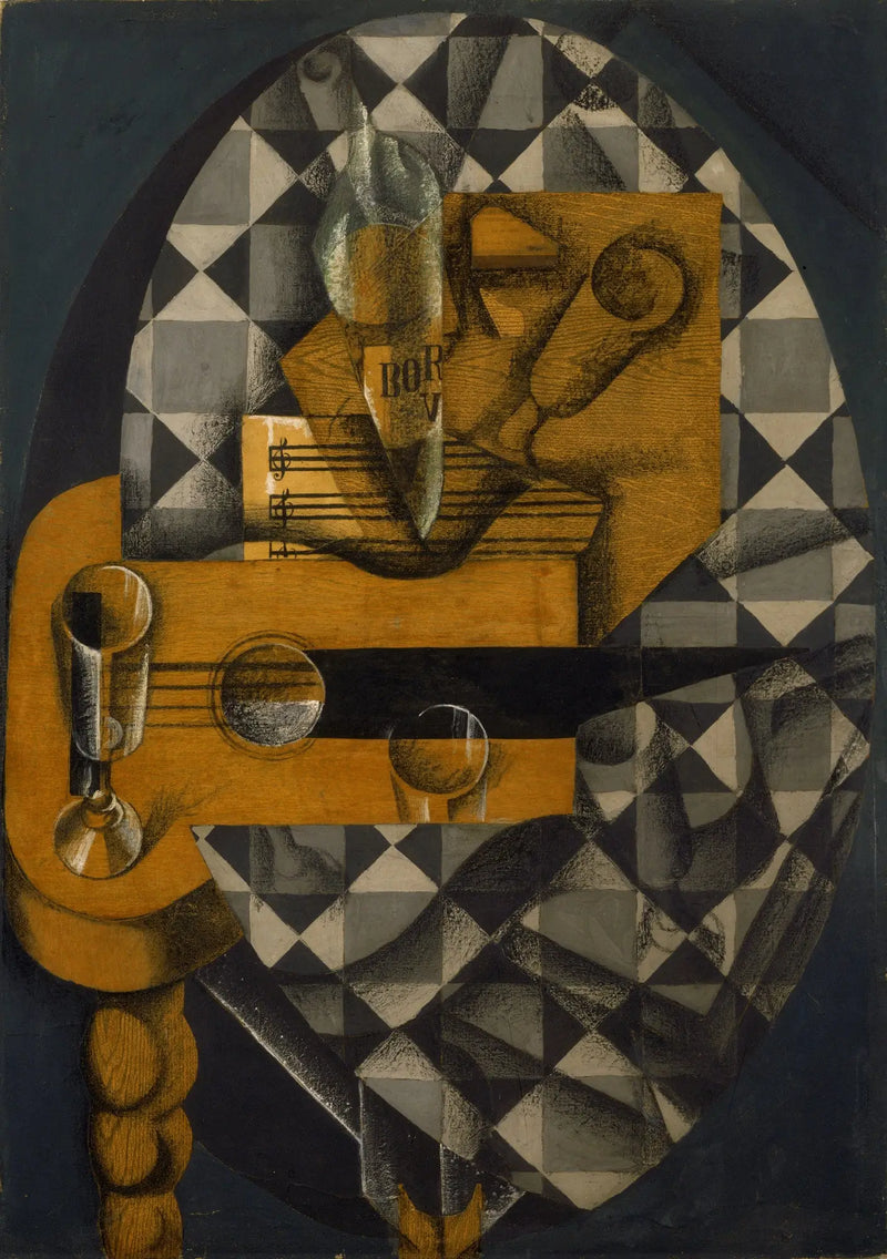 Guitarra e óculos - Juan Gris