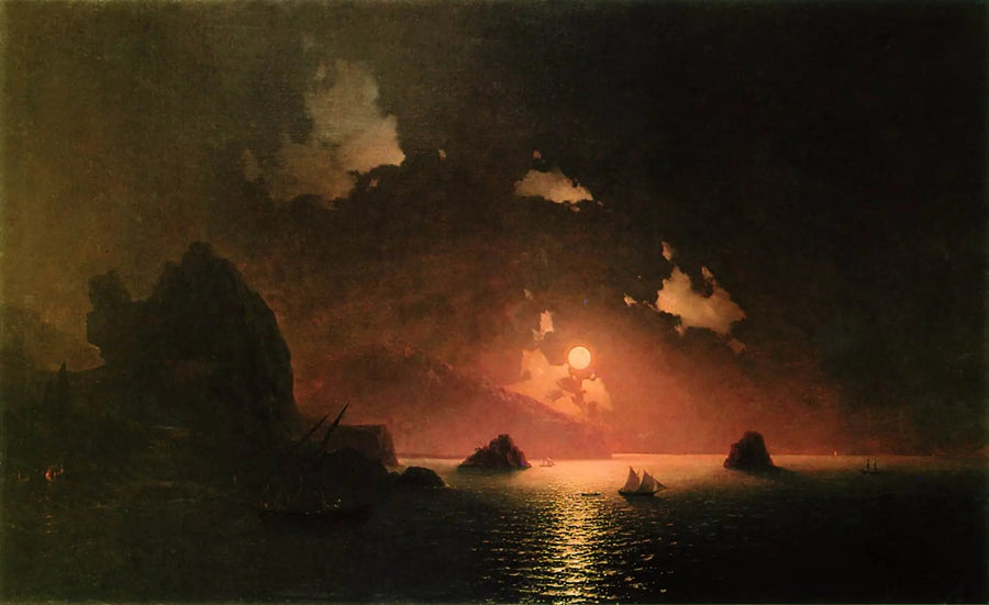 Gurzuf à noite - Ivan Aïvazovski
