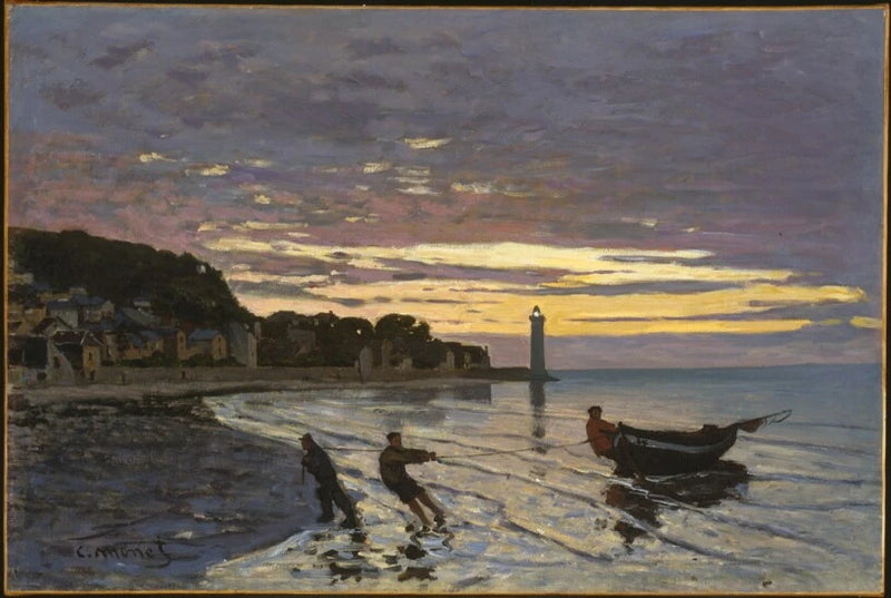 A saudar um barco em Honfleur W37 - Claude Monet