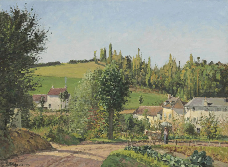 Hameau nos arredores de Pontoise - Camille Pissarro