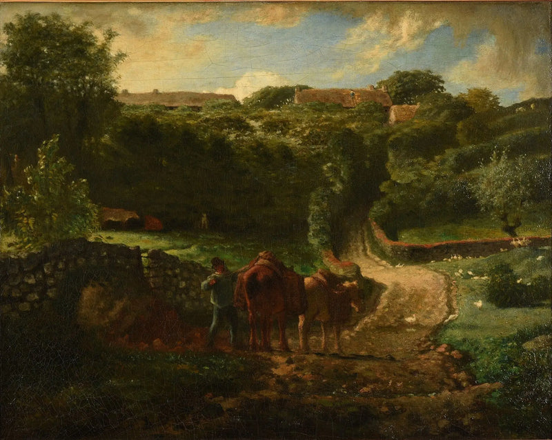 Hameau Cousin em Gréville - Jean-François Millet