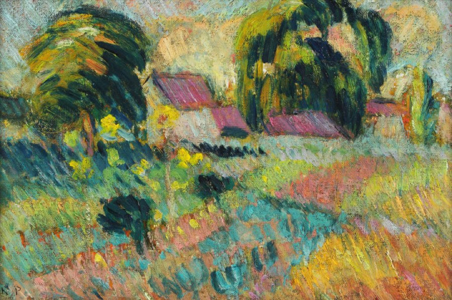 Hameau dos arredores de Rouen - Robert Antoine Pinchon