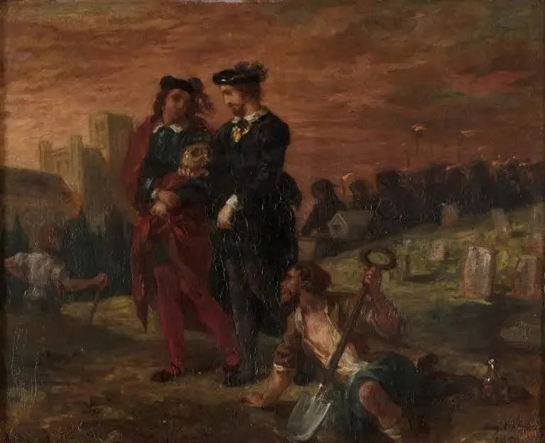 Hamlet e Horácio no cemitério - Eugène Delacroix