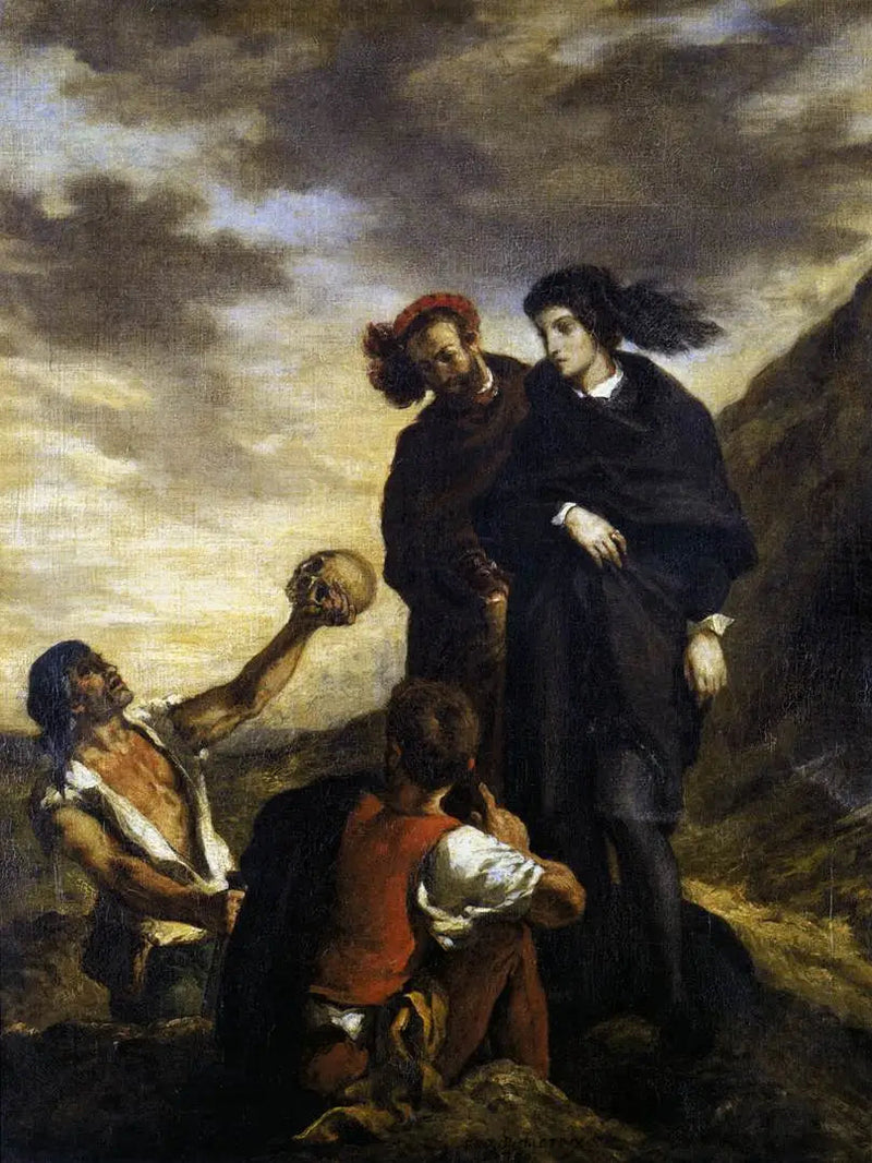 Hamlet e Horácio no cemitério - Eugène Delacroix