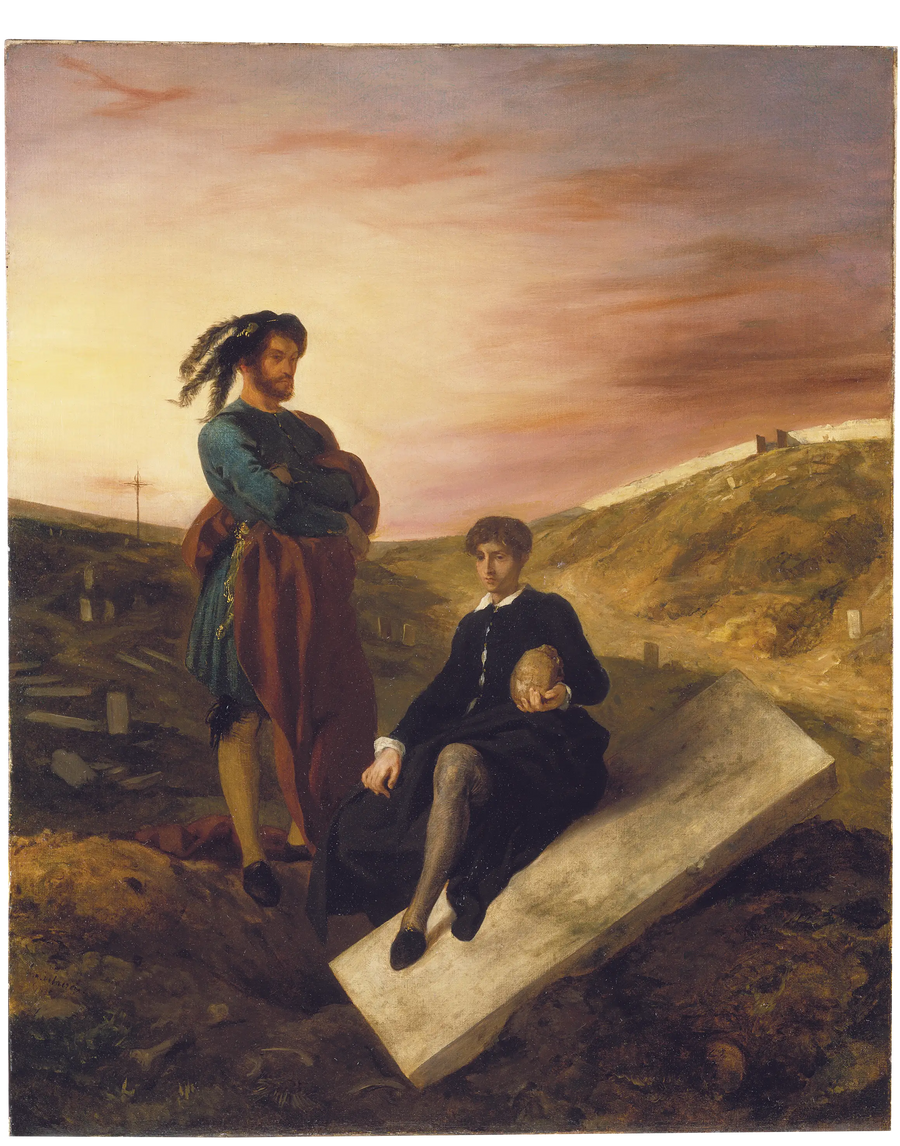 Hamlet e Horácio no cemitério - Eugène Delacroix
