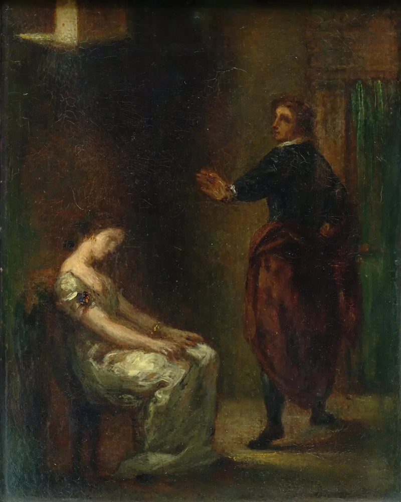 Hamlet e Ofélia - Eugène Delacroix