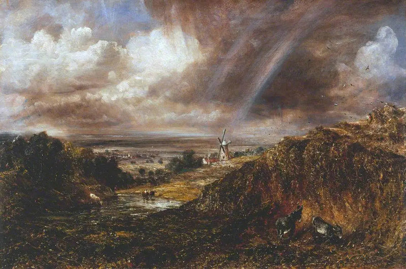 Hampstead Heath com um arco-íris - John Constable