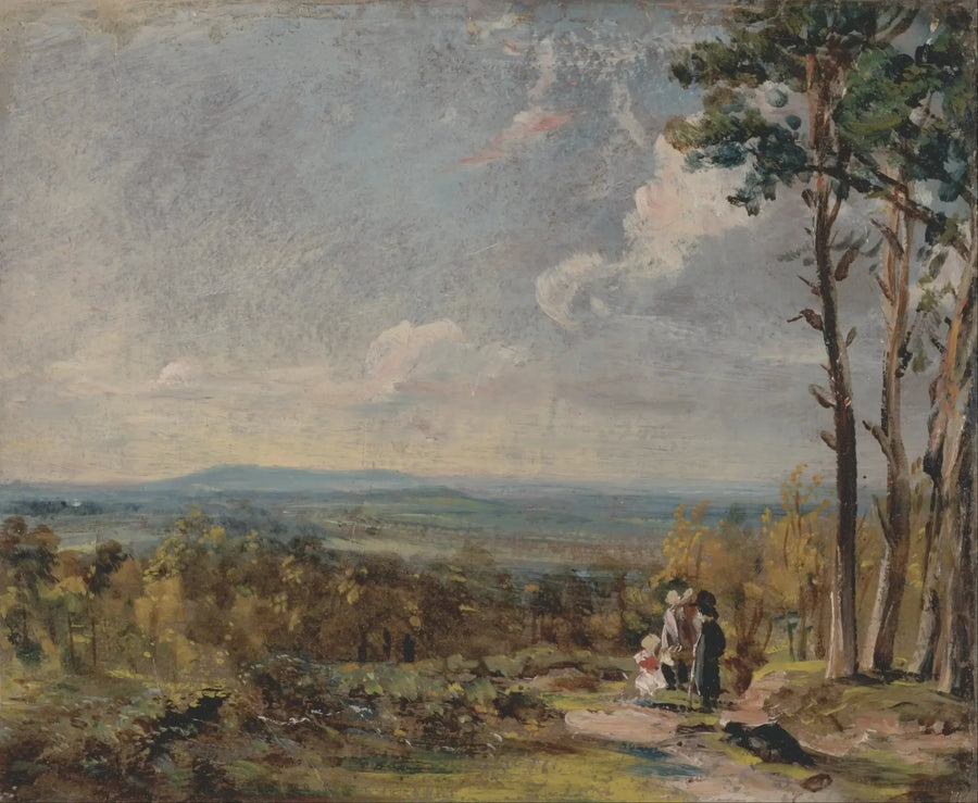Hampstead Heath em direção a Harrow - John Constable