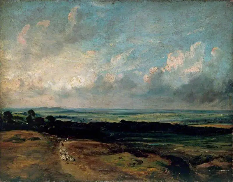 Hampstead Heath, Harrow ao longe - John Constable