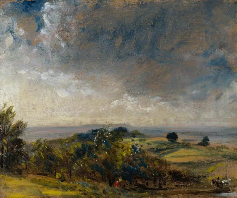 Hampstead Heath, vista para o oeste em direção a Harrow II - John Constable