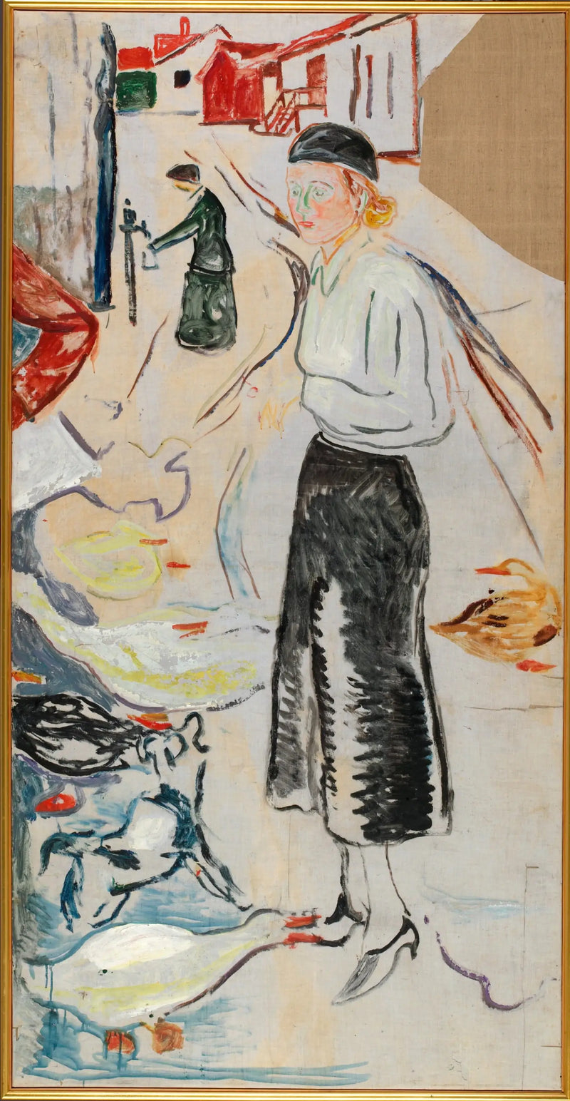 Hanna Brieschke em Åsgårdstrand - Edvard Munch