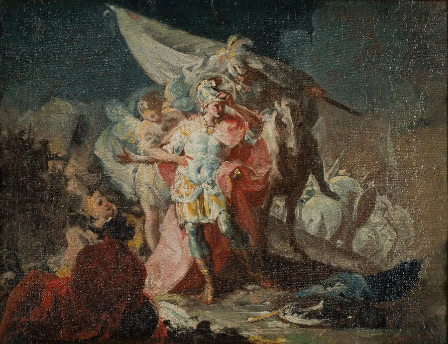 Aníbal, o Conquistador, observando a Itália pela primeira vez desde os Alpes (esboço) - Francisco de Goya