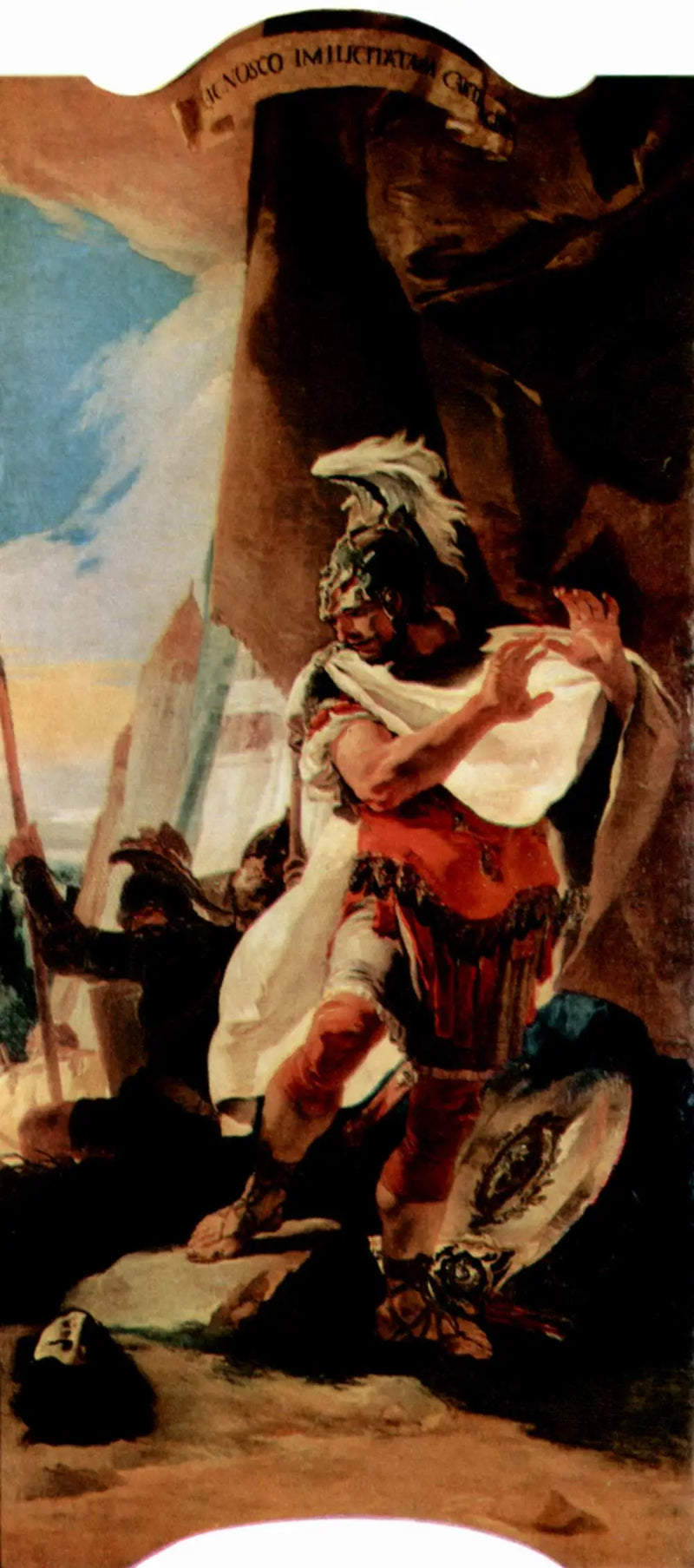 Hannibal reconhece a cabeça de seu irmão Hasdrubal - Giovanni Battista Tiepolo