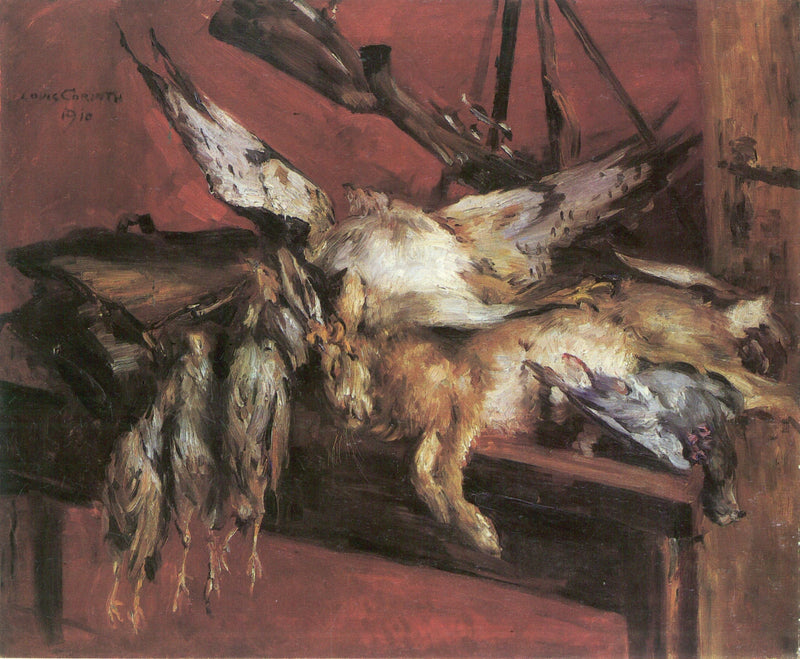 Hare and Partridges - Lovis Corinth