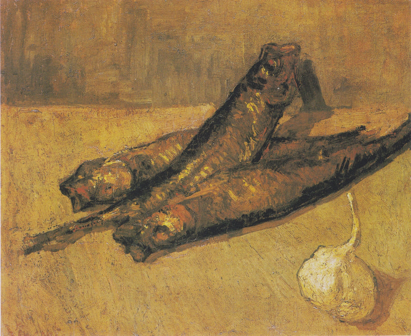 Natureza morta com repolho e alho-cebola - Vincent van Gogh
