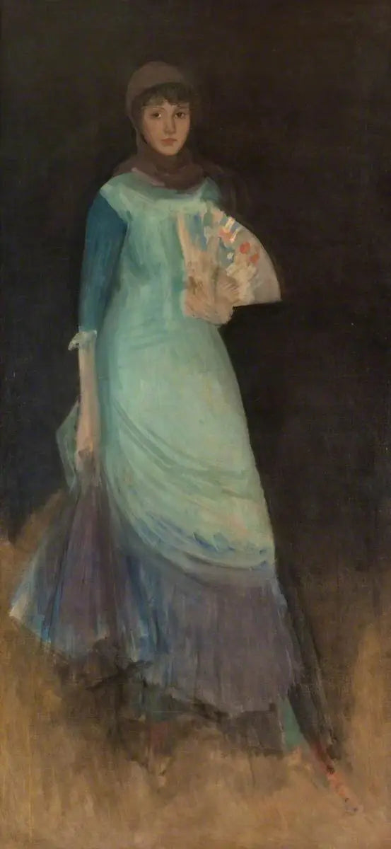 Harmonia em azul e violeta: Miss Finch - James Abbott McNeill Whistler