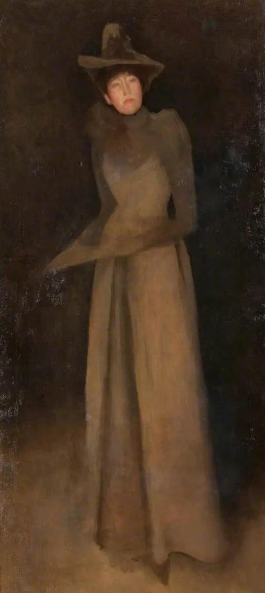 Harmonia em marrom: O chapéu de feltro por volta de 1890 - James Abbott McNeill Whistler