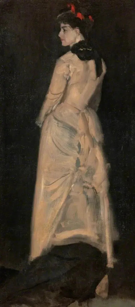 Harmonia em cor de pele e preto: Retrato da Sra. Louise Jopling 1877 (óleo) - James Abbott McNeill Whistler