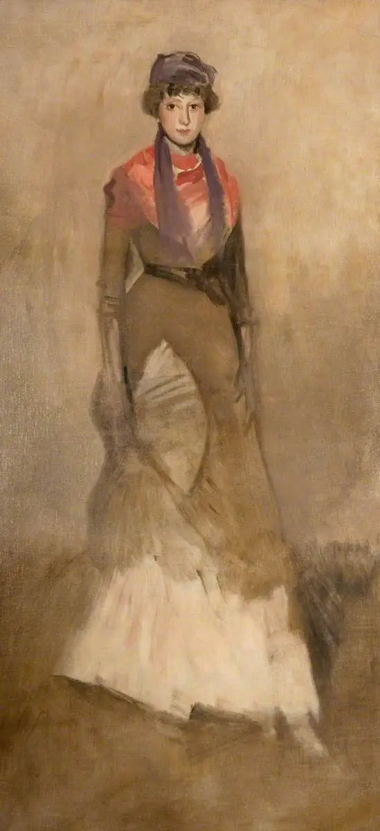 Harmonia em cor fauv e violeta: Miss Finch - James Abbott McNeill Whistler