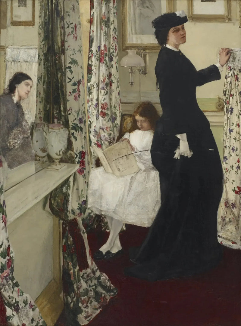 Harmonia em verde e rosa: a sala de música - James Abbott McNeill Whistler