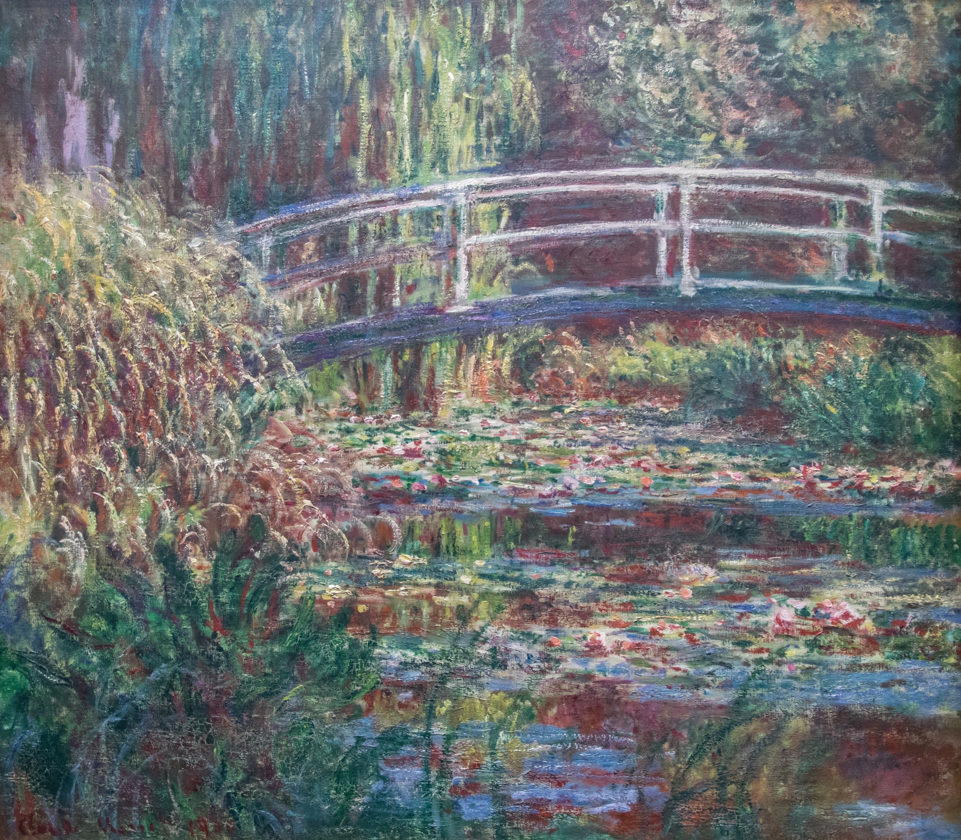 Le Bassin aux nymphéas, harmonie rose de Claude Monet, 1900 – Musée d’Orsay, W1629