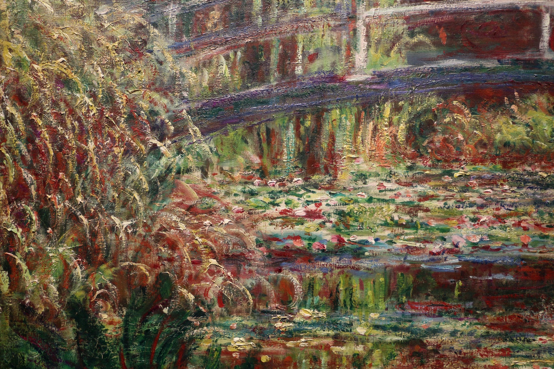 Le Bassin aux nymphéas, harmonie rose W1629 photographié au Musée d’Orsay