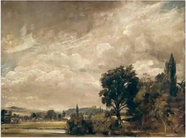 Harnham Ridge a partir da casa do arcediago Fisher, Salisbury - John Constable
