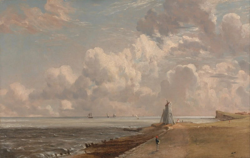 Harwich: o farol baixo e Beacon Hill - John Constable