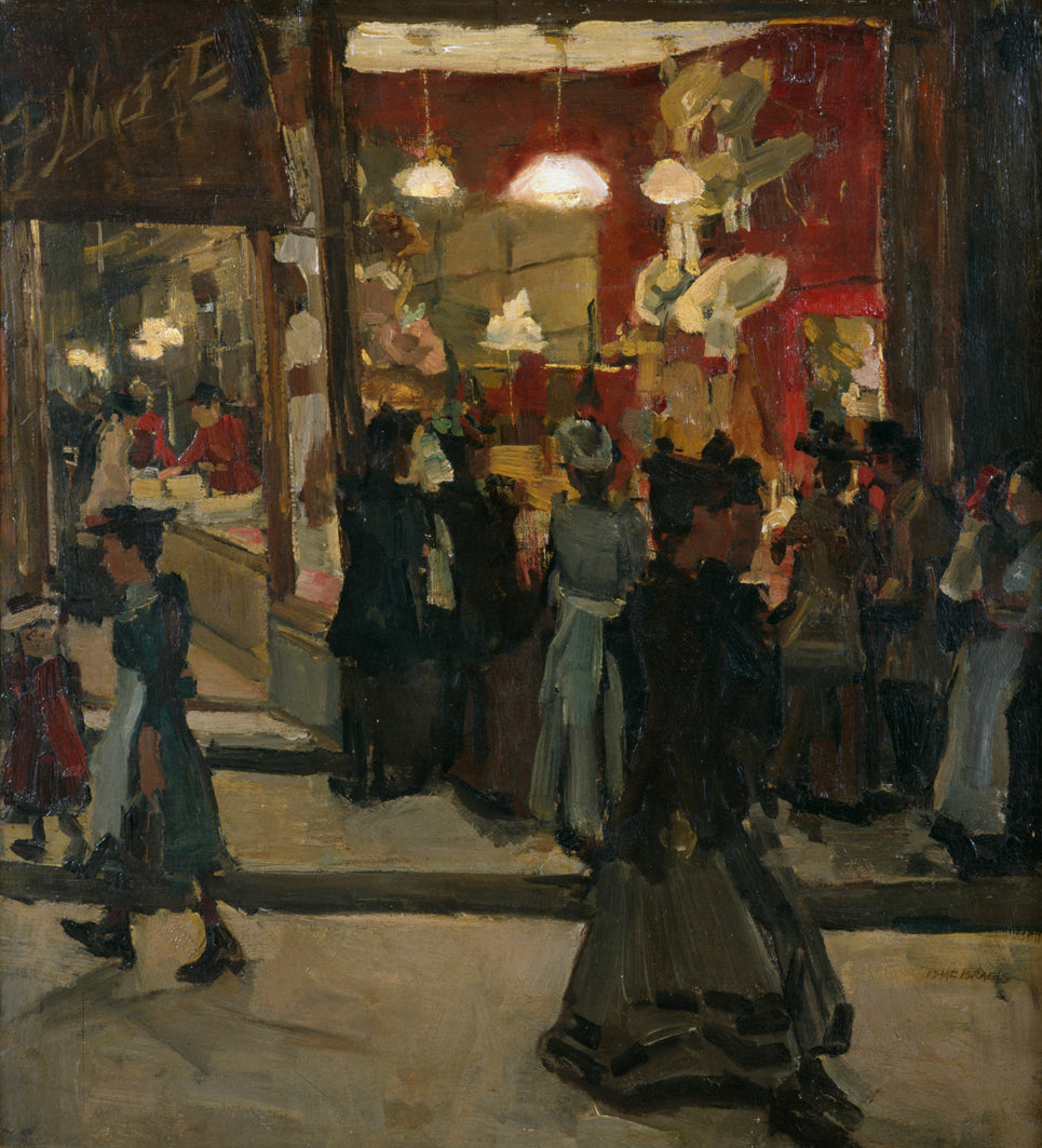 Hatterie Mars sur le Nieuwendijk à Amsterdam - Isaac Israëls image 1 copie de tableau peinte à la main