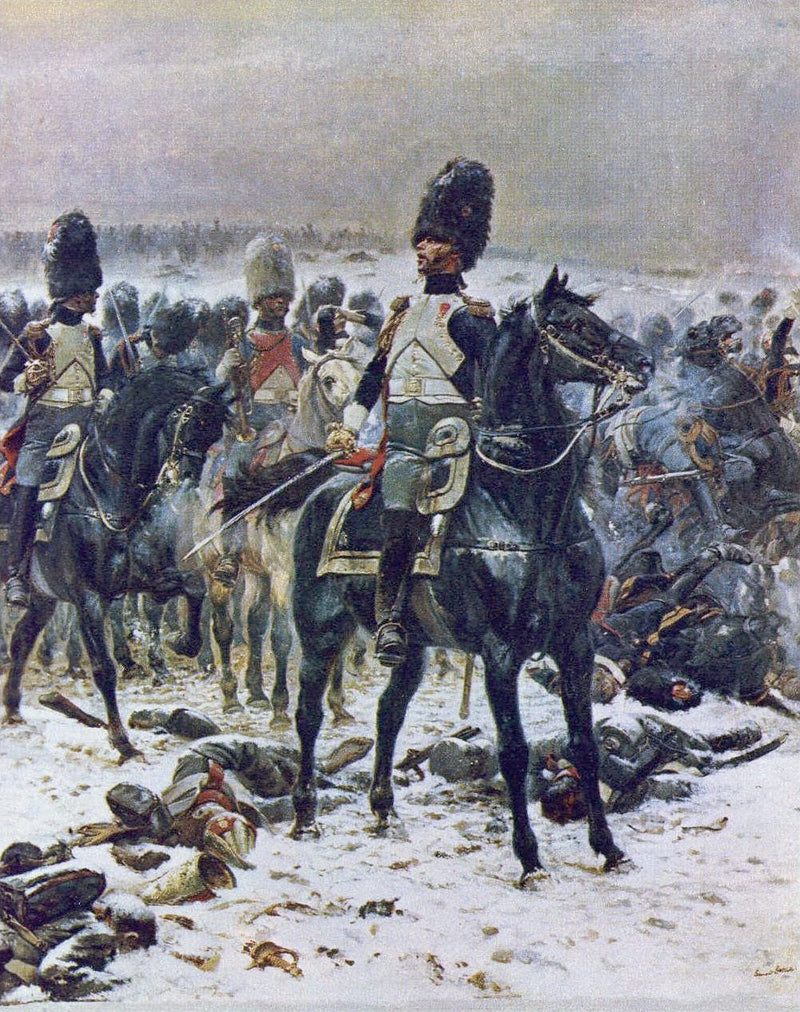 Levante as cabeças! O coronel Lepic em Eylau, 8 de fevereiro de 1807 - Édouard Detaille
