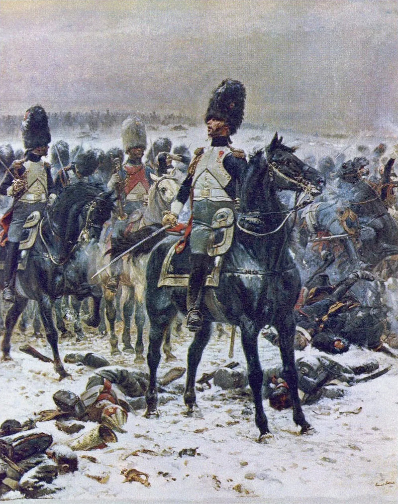 Levante as cabeças! O coronel Lepic em Eylau, 8 de fevereiro de 1807 - Édouard Detaille