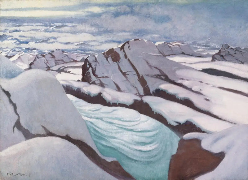 Alpes do Sul, geleiras e picos nevados - Félix Vallotton